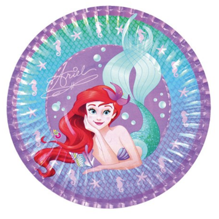 Platos Sirenita Ariel 10u